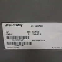 AllenBradley SLC 7Slot Modular Chassis Series B 1746A7