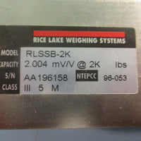 Rice Lake Weighing Systems RLSSB2K Load Cell 2.004 mV/V @ 2K lbs