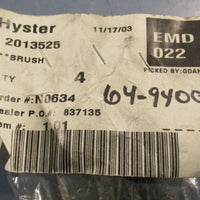 Hyster 2013525 Genuine Forklift Motor Brush Set Black lot of 4