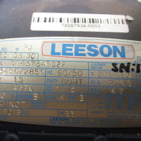 Leeson C143T34FC2E Electric Motor 208230/460V, 3450/2850 RPM 1.5 Hp 120105.00