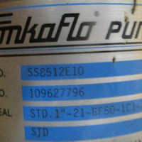 Tonkaflo SS8512E10 Multistage Centrifugal Pump 85 GPM 218 PSI