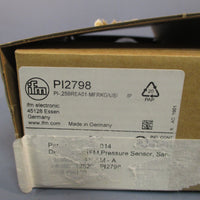 IFM EFECTOR PRESSURE SENSOR TRANSMITTER W/DISPLAY PI2798
