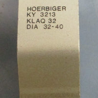 (Lot of 2) Hoerbiger KY 3213 Aluminuim Bracket, Clamp KLAQ 32 Dia. 3240mm
