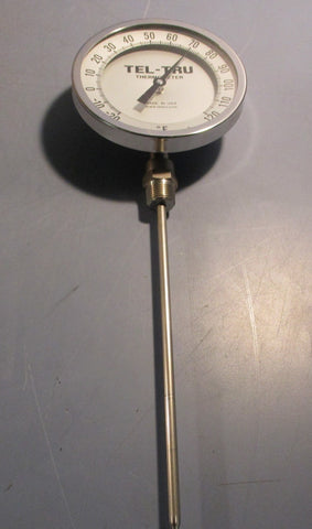TelTru Thermometer BC550R Analog dial Thermometer Stem 9 " 1/2 NPT Lot of 3