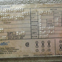 Eaton Dynamatic AS1401040001 Variable Speed Drive B21001403009 5/8" Shaft Di