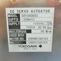 Yokogawa SR1060B62 Compumotor Dynaserv DD Servo Actuator 115Vac 710VA 50/60Hz