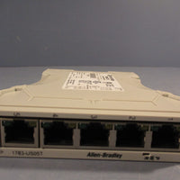 Allen Bradley Stratix 2000 Unmanaged Ethernet Switch 5 Ports Ser. A 1783US05T