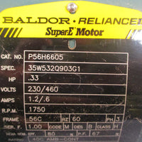Baldor Reliance P56H6605 Electric Motor 35W532Q903G1 .33HP 5/8" Shaft Dia NOS