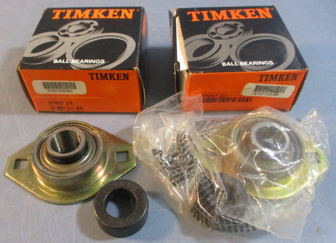 Timken Fafnir VFMST 3/4 2Bolt Flange Mount Ball Bearing 3/4" Bore (Lot of 2)