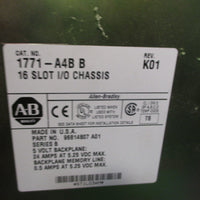 AllenBradley 16slot Chassis Module Ser B 1771A4B w/Power Supply 1771PS7