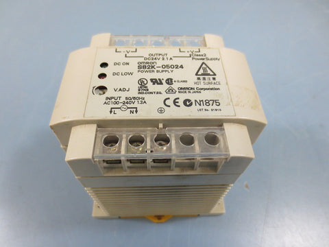 Omron S82K-05024 Power Supply 100 to 240V Vac 24V Vdc 2.1 Amp