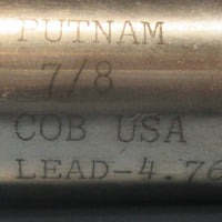 Putnam 7/8" Cobalt Lead 4.761 51802 4FL Pro CNC Resharpened End Mill
