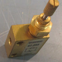 Kuhnke 47.255 OneWay Flow Restrictor 0432 Brass Opens At 7 PSI Lot of 3
