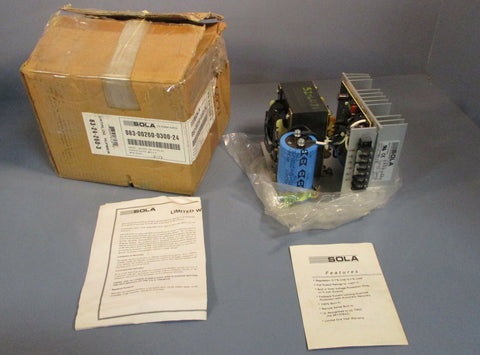 Sola 83-24-260-03 DC Power Supply Input 120/240 VAC, Output 24 VDC