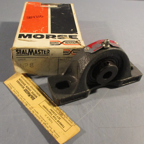 Sealmaster NP-8 Pillow Block Bearing 1/2" Morse Ind/Borg Warner