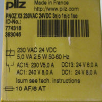 Pilz PNOZ X3 Safety Relay 774318 230VAC 24VDC 2.5W 3n/o 1n/c 1so