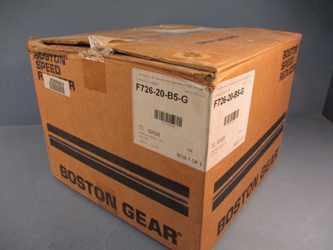 BOSTON GEAR GEAR REDUCER F726-20-B5-G, 56C, NEMA MOUNTING 1750RPM