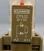 KUHNKE 111-A-4 24VDC Relay with Base Z376.02 7A 300V AC