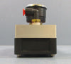 PIAB M25L Vacuum Pump M25B5-EN 50psi w/ PIAB 105-106-110-111 Pressure Gauge