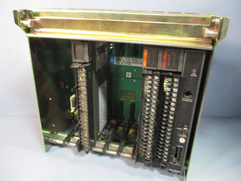 Allen Bradley 8Slot I/O Chassis w/4 Modules Series B  1771A2B/B