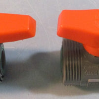 (Lot of 2) Nibco Chemtrol TruBloc 3/4" Ball Valve 250psi @ 73deg F1970