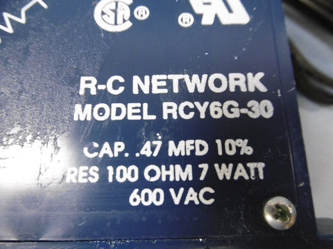 RK Electronics RCY6G30 RC Network Filter Voltage 600V Vac 7 Watt