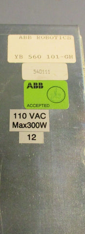 ABB Robotics YB 560 101-GH Robot Controller 110 VAC Max 300W