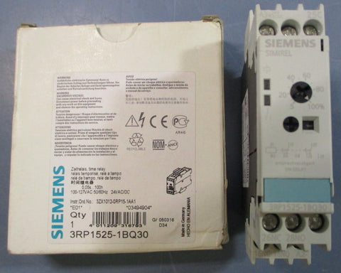 Siemens 3RP1525-1BQ30 Time Delay Relay 24VDC