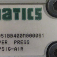 Numatics 12 Slot Valve Manifold Block 2391180 w/ 051BB400M000061 Solenoid Valve