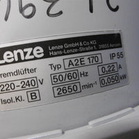 Lenze Motor MGFRKTA 090-22 A2E 170 2.54hp 220-240v 50/60HZ TD-3