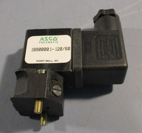 Asco Pneumatic 18900001-120/60 Solenoid Valve Plug lot of 3