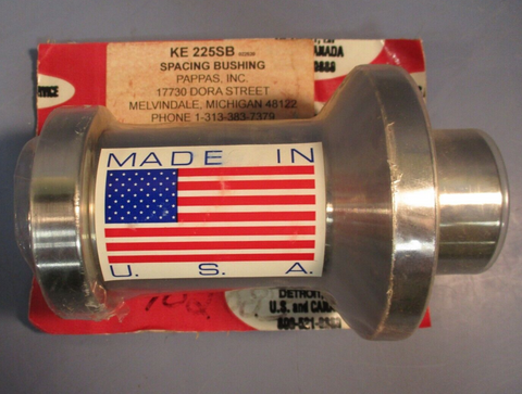 Pappas Inc KE 225SB Spacing Bushing 6-1/2" Total Length