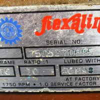 Grove Gear TM12622 Gear Reducer Flexaline 10:1 Ratio 3.950 input HP left output