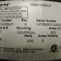 Baldor Reliance 25V961S910G1 Brake Motor Stearns 105601500BUF Brake 7/8" Shaft