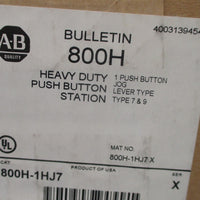 Allen Bradley 800H1HJ7 Ser X Heavy Duty Push Button Station Jog Lever Type NIB