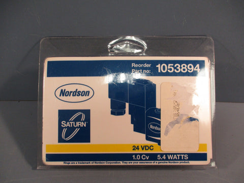 Nordson 1053894 Saturn Solenoid Valve 5.4 Watts 24VDC, 1.0 Cv