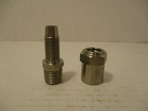 Hofmann SS Fitting Hose H6K13SS 1/2"ID x 13/16"OD New Lot of 4