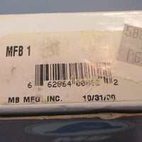 MB NYLAK MFB 1 Pillow Block Bearing 1" Bore 2 Bolt, 3" Flange Width NIB