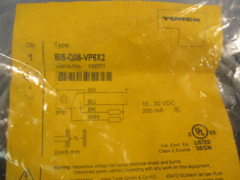Turck Bi5-Q08-VP6X2 Inductive Proximity Switch 10…30 VDC 200mA