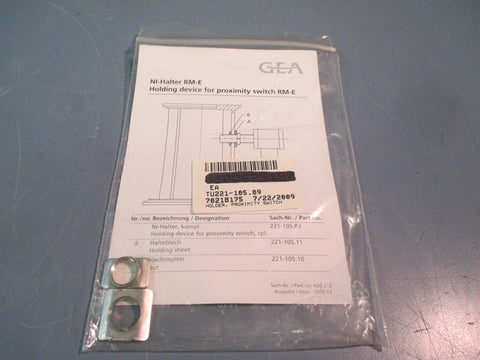 GEA TUCHENHAGN GmbH Holding Device for Proximity Switch RME TU221105.89