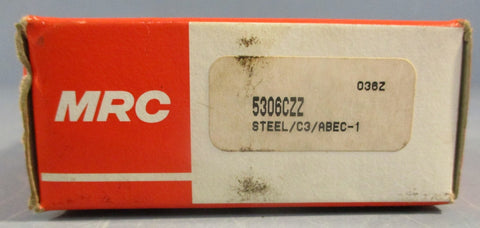 MRC 5306CZZ Double Row Angular Contact Bearing 72mm OD 30mm ID 30mm W