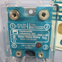 Continental Industries Solid State Relay SSAA33040000