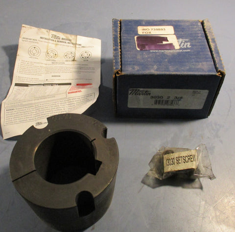 Martin 3030 2 3/8 Taper Lock Bushing 2-3/8" Bore 5/8" x 5/16" Keyway