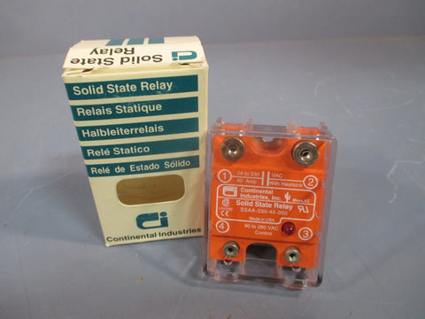 Continental Industries Solid State Relay SSAA33040000