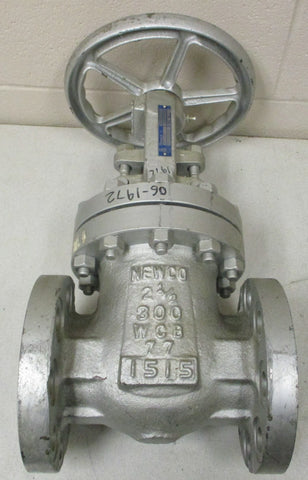 Newco 13FCB2 Manual Steel Gate Valve 740PSI 21/2" Class 300