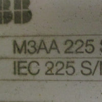 ABB M3AA 225 SMA 4 3PH Motor 37.0kW 1780RPM 50/60HZ IP 55 23/8" Shaft Dia