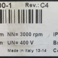 B&R Emerson 8LSA55.D0030D0001 Servo Motor Rev: C4 3000RPM 400V 15/16" Shaft Dia