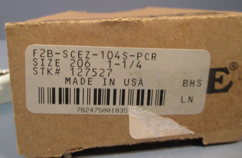 Dodge Baldor EzKleen Flange Bearing F2BSCEZ104SPCR 11/4" Bore NIB