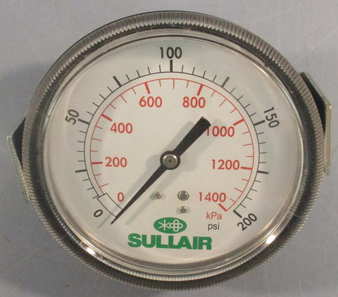 SULLAIR 250007798 Pressure Gauge Replacement 01400 kPa 0200 psi