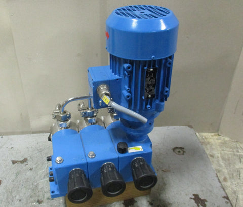LEWA ESK 002513 Metering Pump 25 l/h w/ 0.75 / 0.86 kW 1395 / 1695 RPM Motor
